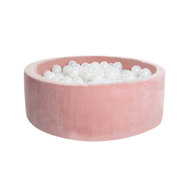 Round Ball Pit Velvet - Baby Pink / 100x30cm